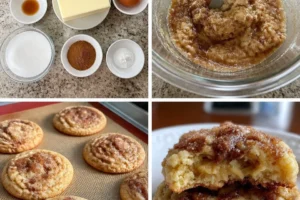 Freshly baked Brown Sugar Cinnamon Butter Cookies on a cooling rack.