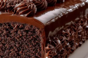 Delicious Chocolate Fudge Dream Cake with rich chocolate frosting