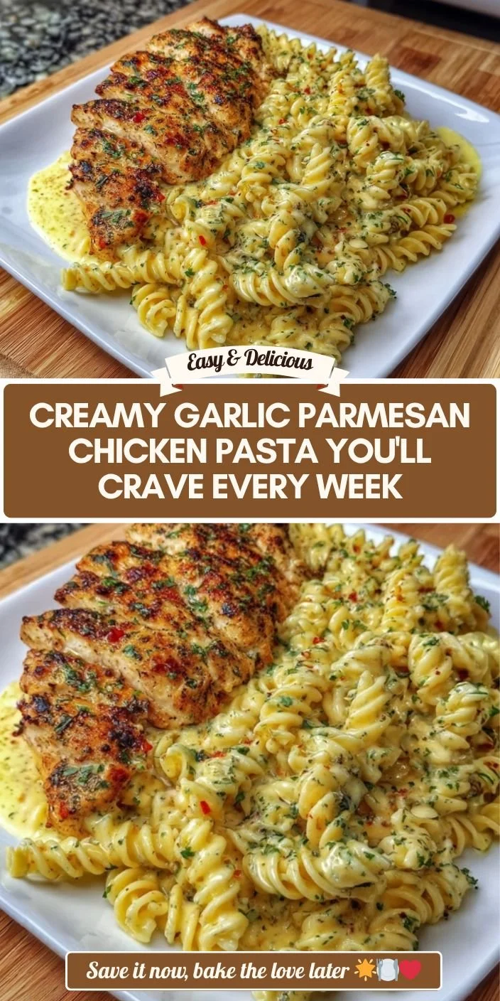 Creamy Garlic Parmesan Chicken Pasta