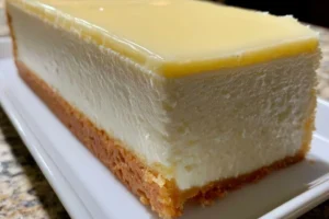 Delicious creamy vanilla mousse cake topped with fresh berries