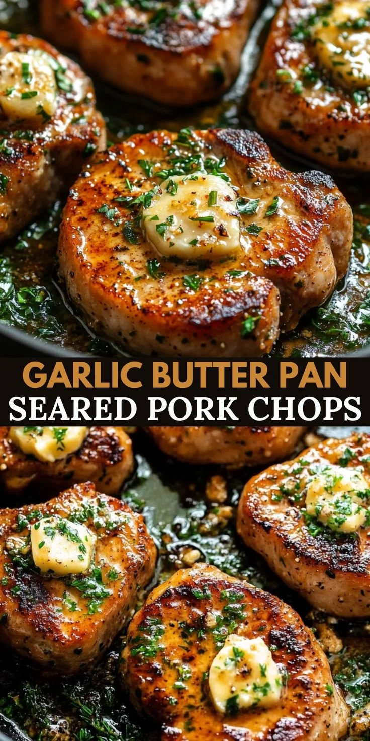 Garlic Butter Pan-Seared Pork Chops