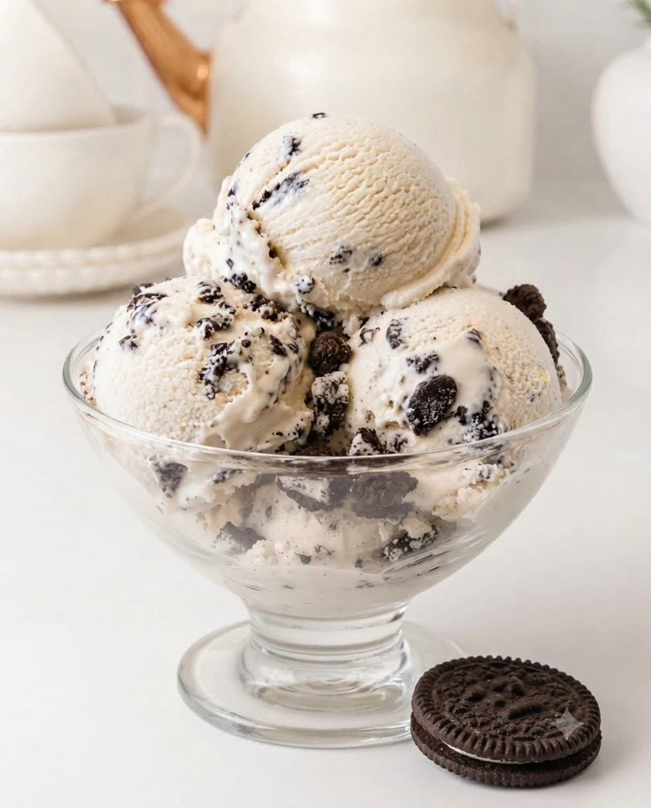 homemade Cookies & Cream Ice Cream