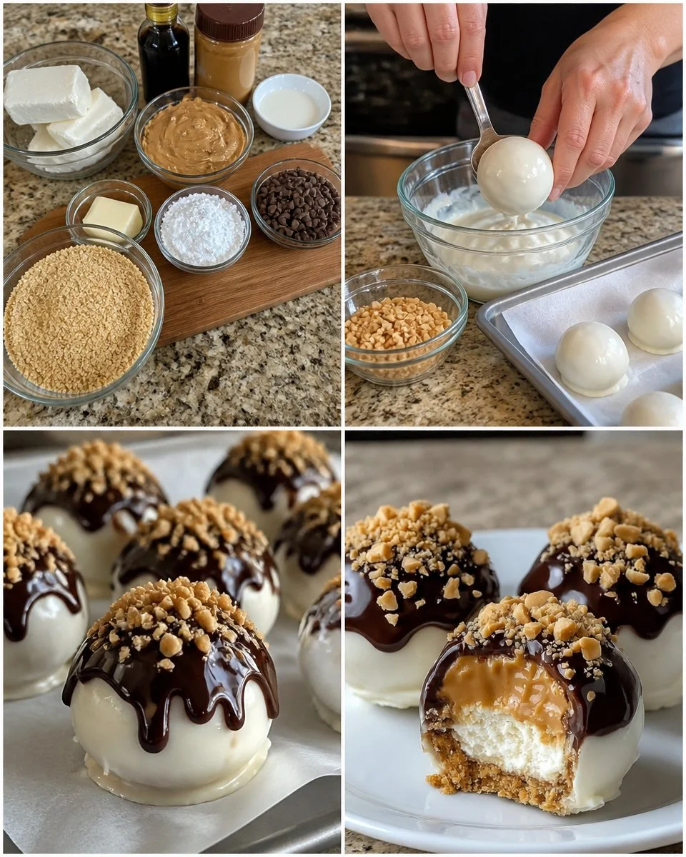 No-Bake Peanut Butter Cheesecake Balls Recipe