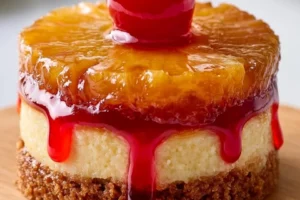 Pineapple Upside-Down Cheesecake Minis delicious dessert