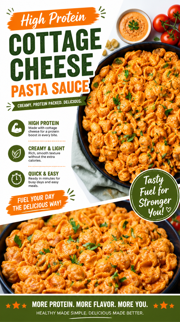 Protein-Packed Pasta Sauce with Cottage Cheese