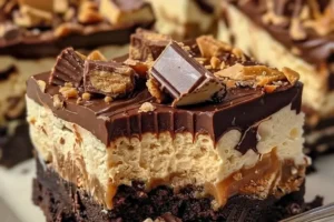 Reese's Butterfinger Cheesecake Bars