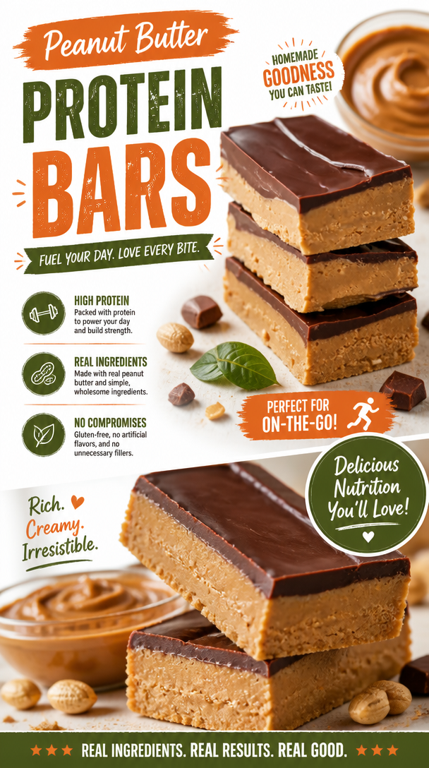 No-Bake Peanut Butter Protein Bars