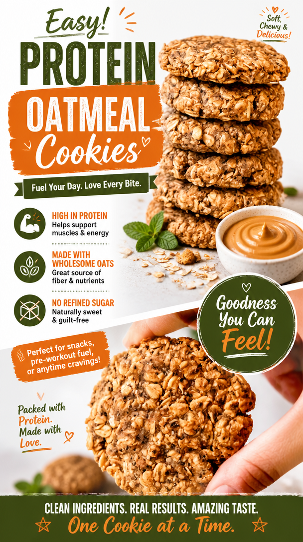 Protein-Packed Oatmeal Cookies