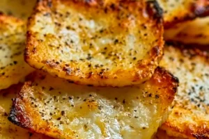 A bowl of crunchy Cottage Cheese Crisps, ideal for a healthy snack.