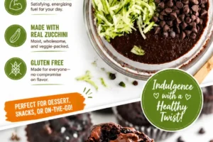 Gluten-free chocolate zucchini muffins fresh out of the oven