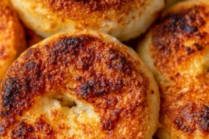 High-protein cottage cheese bagels fresh from the oven