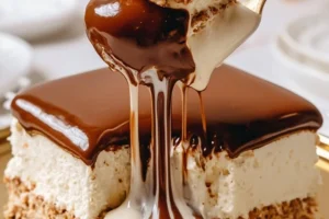 No-Bake Giotto Chocolate Hazelnut Cake with rich chocolate and hazelnut layers