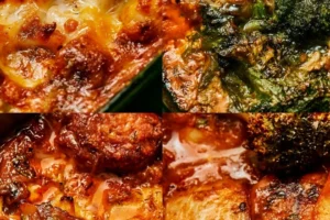 Plate of quick and easy high-protein meals ready to serve
