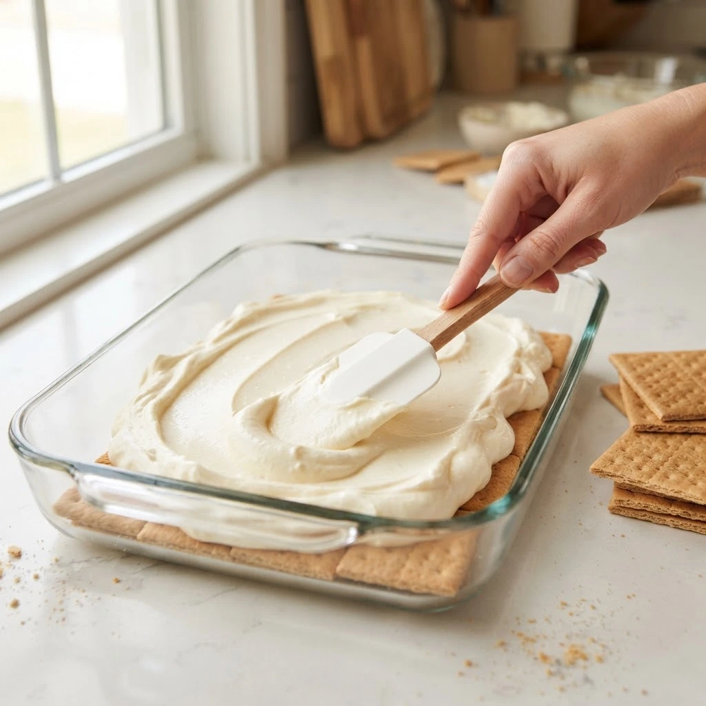 No-Bake Chocolate Eclair Cake