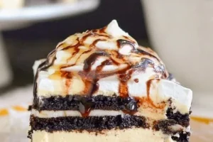 Salted Caramel Oreo Icebox Cake