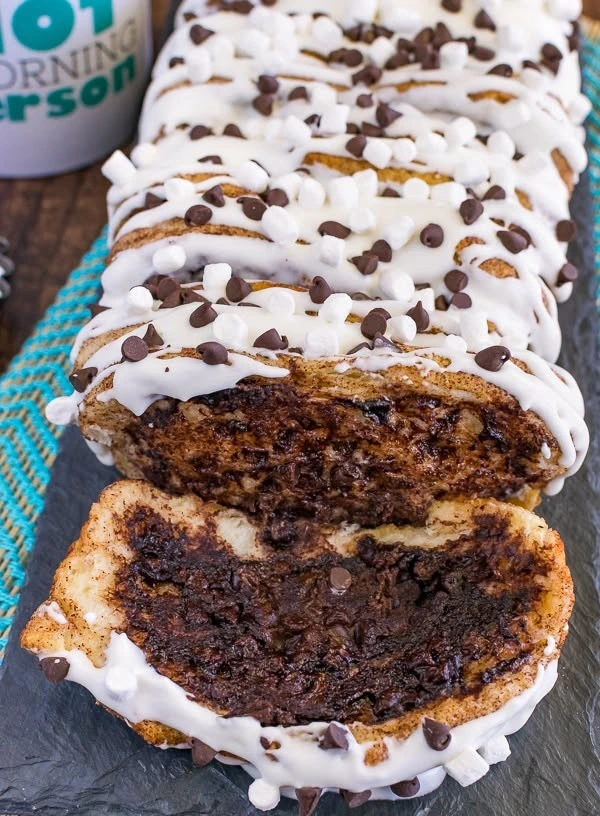Gooey S’mores Pull Apart Bread