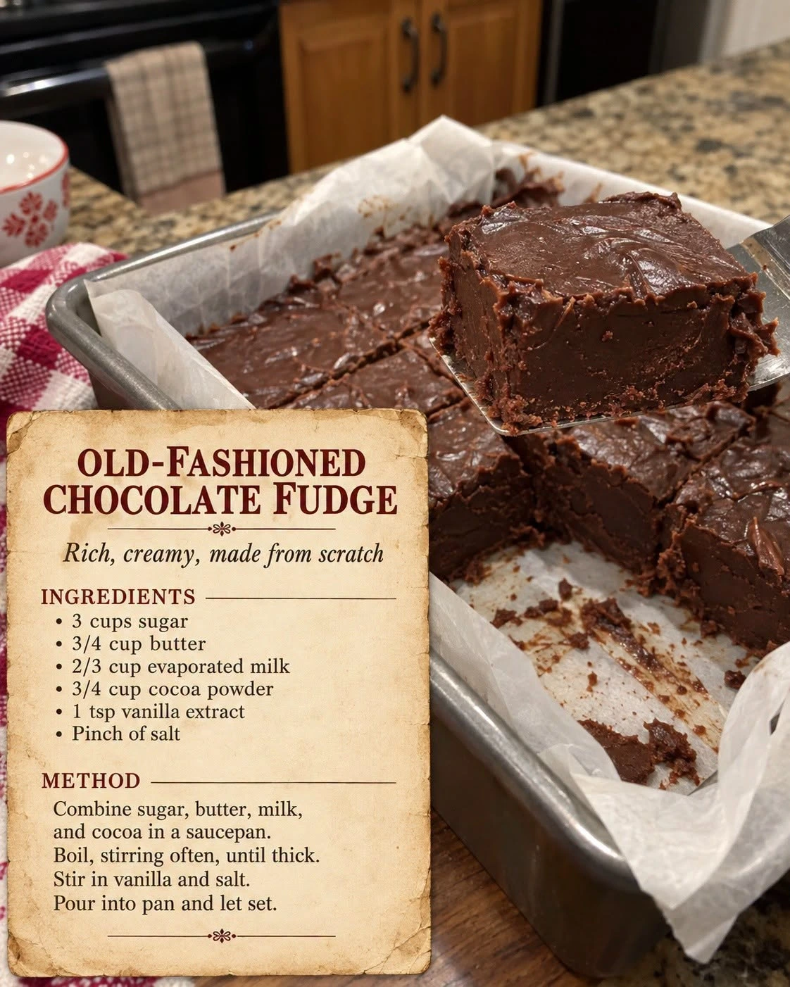 Old-Fashioned Chocolate Fudge