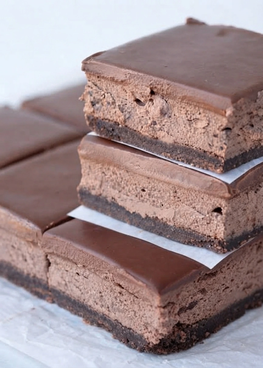 Triple Chocolate Cheesecake Bars