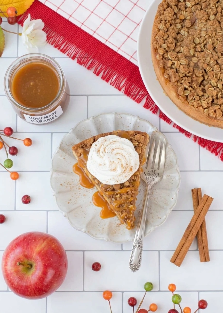 Apple Crisp Cheesecake