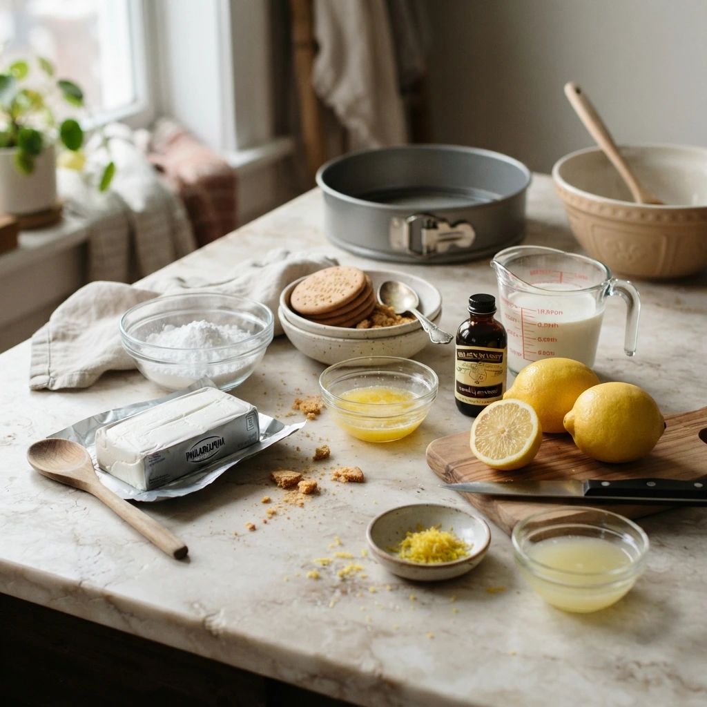 No-Bake Lemon Cheesecake
