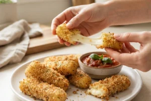 Air Fryer Mozzarella Sticks