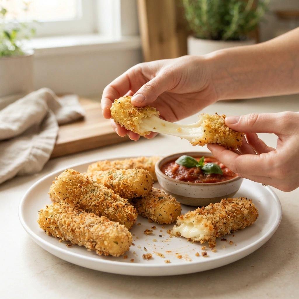 Air Fryer Mozzarella Sticks
