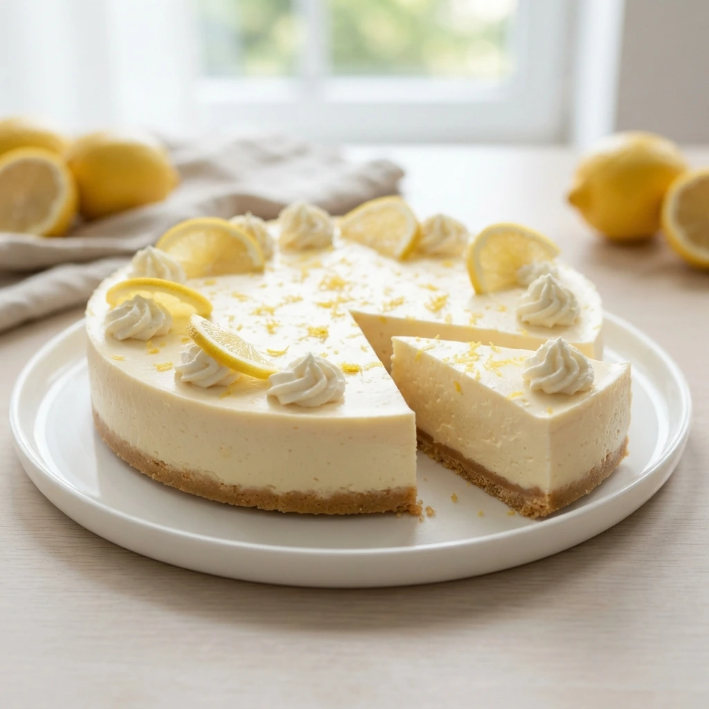 No-Bake Lemon Cheesecake