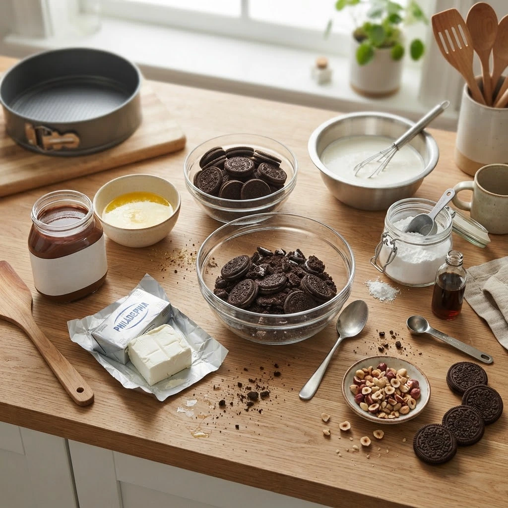 No-Bake Nutella Cheesecake