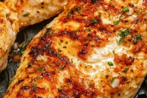 Crispy garlic parmesan air fryer chicken without breading