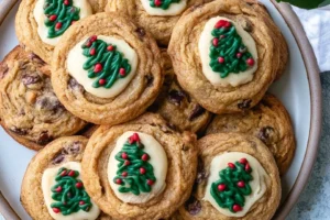 Delicious holiday cookies decorated for Christmas with Pillsbury ingredients.