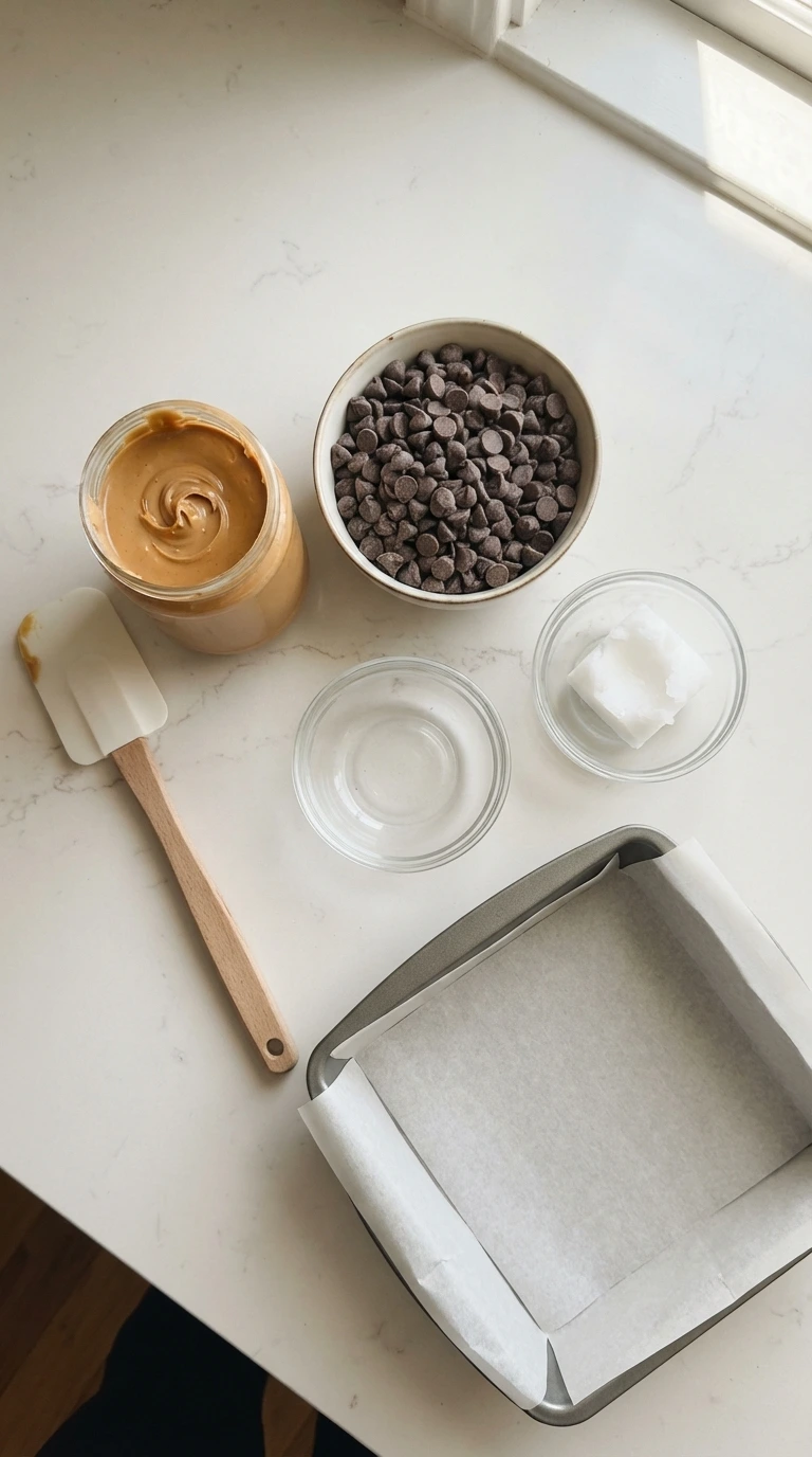 3-Ingredient Chocolate Peanut Butter Bars