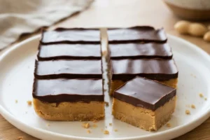 3-Ingredient Chocolate Peanut Butter Bars