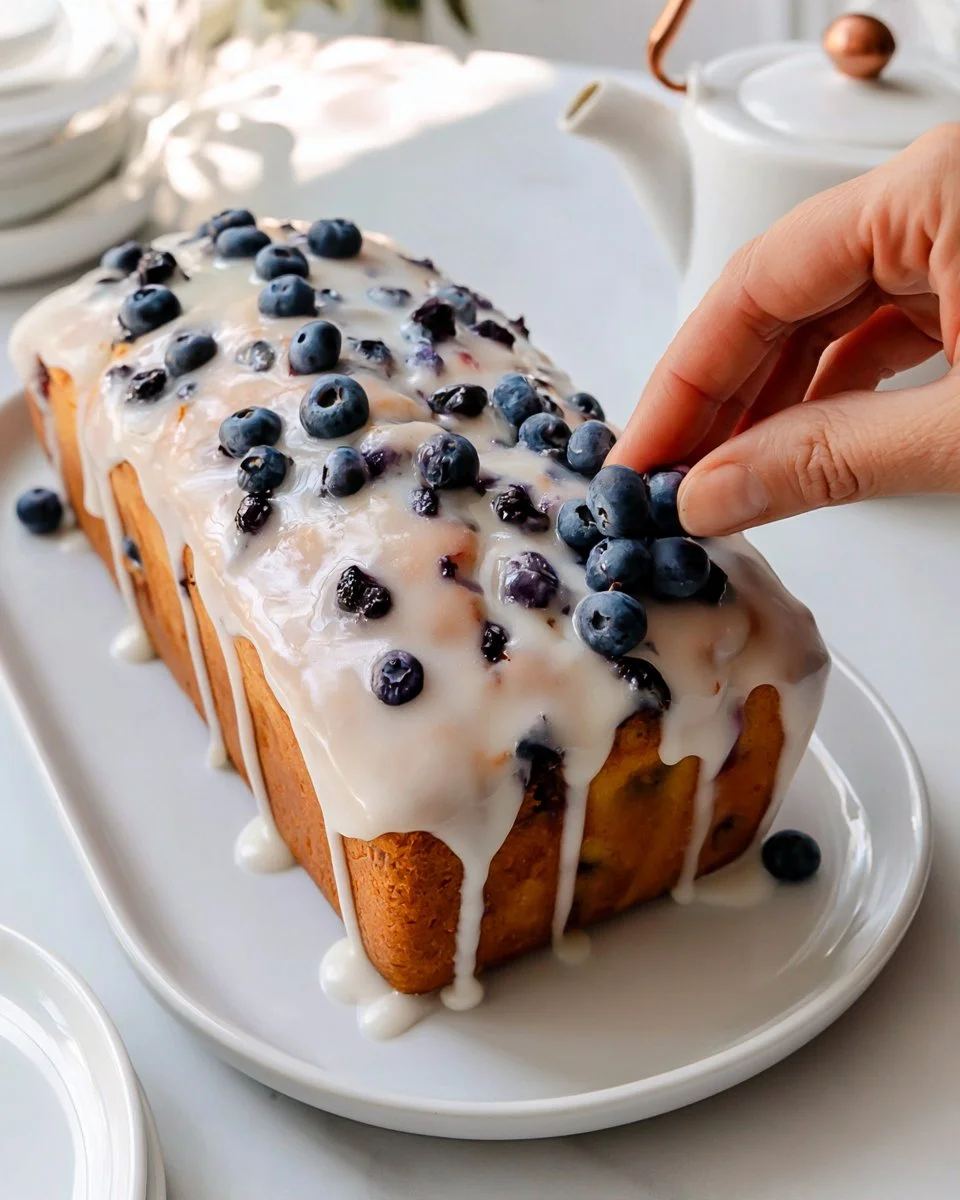 Bakery-Style Lemon-Blueberry Pound Cake