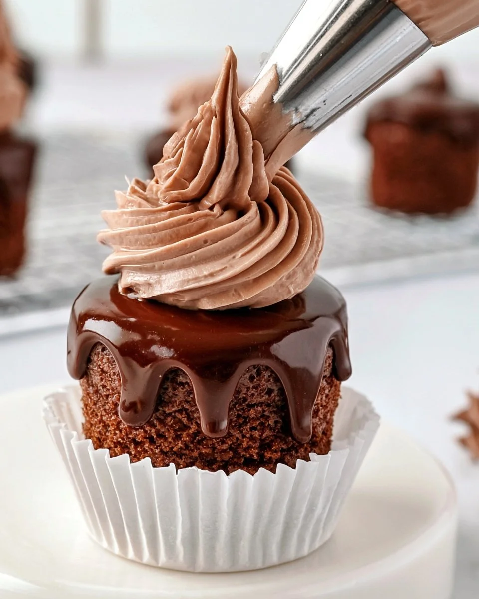 Bakery-Style Mini Chocolate Ganache Cakes