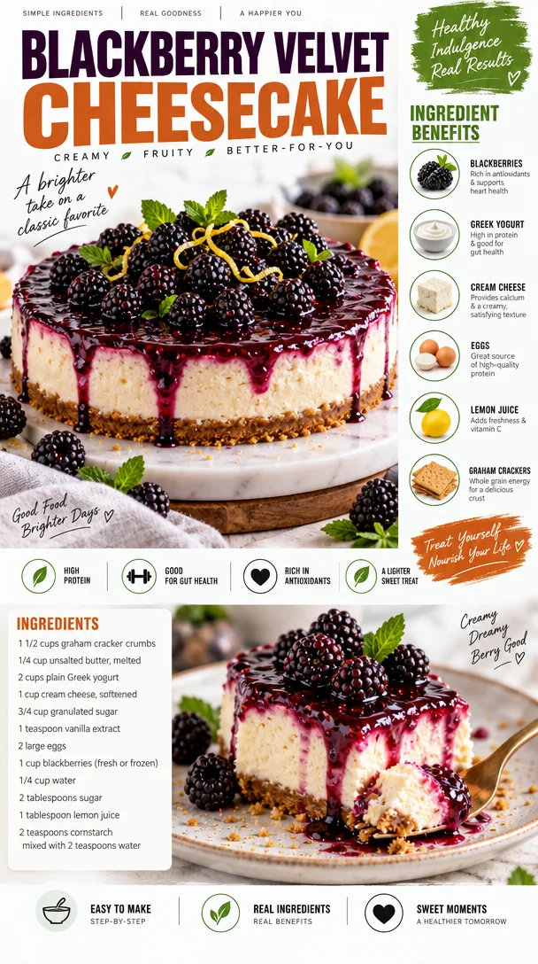 Blackberry Velvet Cheesecake