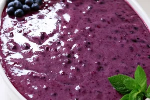 Delicious blueberry tiramisu layered with creamy mascarpone and fresh blueberries