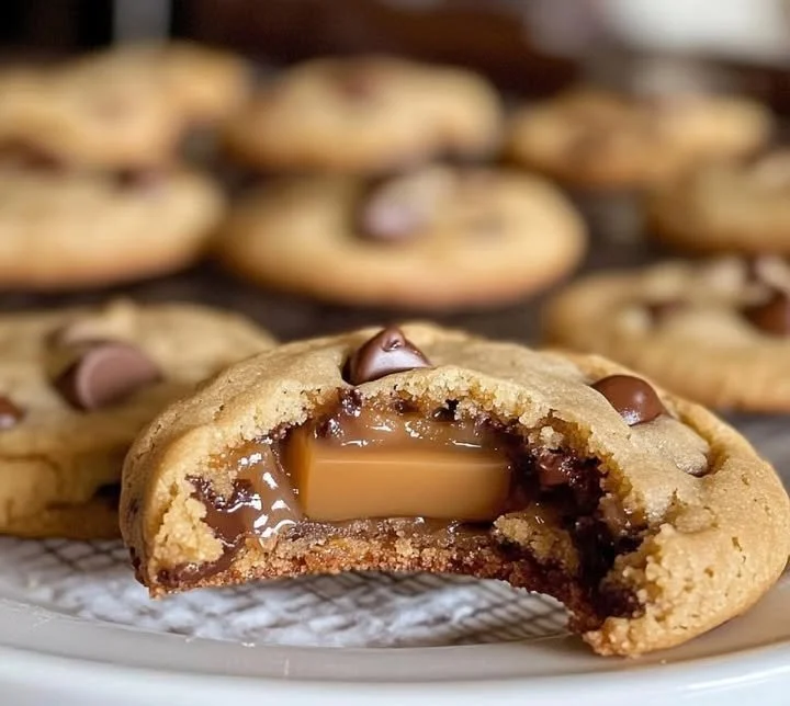 Caramel-Filled Chocolate Chip Cookies