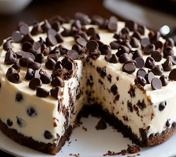 Cheesecake with Chocolate Chip Cookie Dough