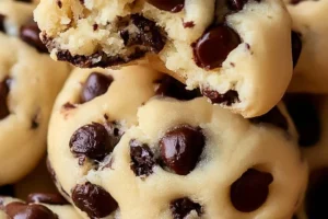 Delicious Chocolate Chip Cheesecake Cookies ready to enjoy