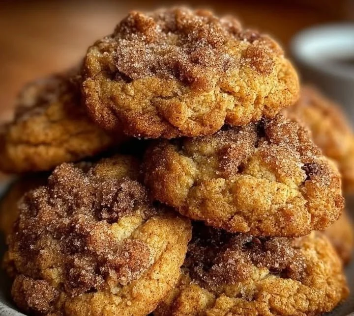 Cinnamon Pumpkin Crumble Cookies