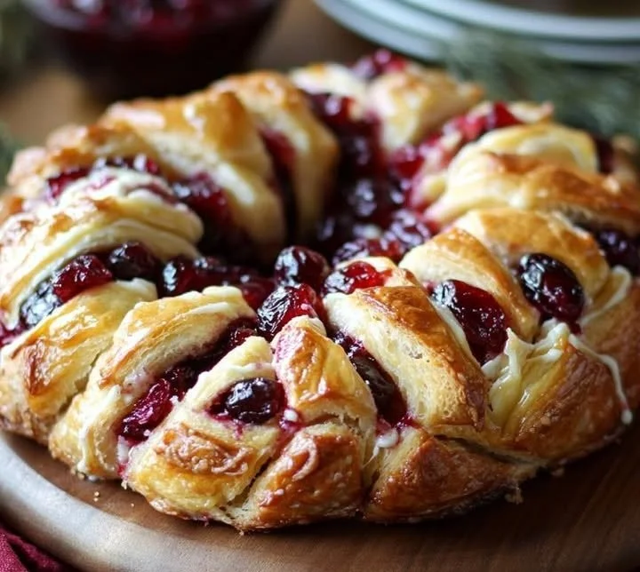 Cranberry Brie Pull Apart Bread