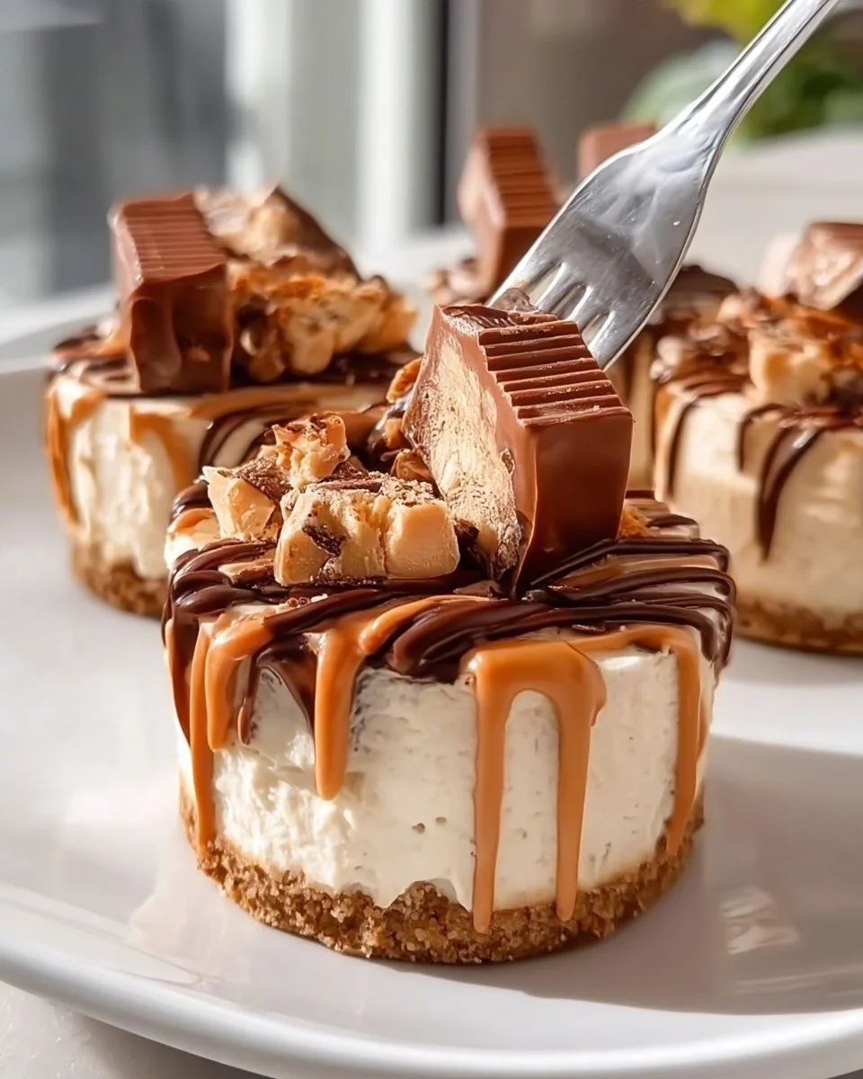Kinder Bueno-Inspired No-Bake Cheesecake Cups