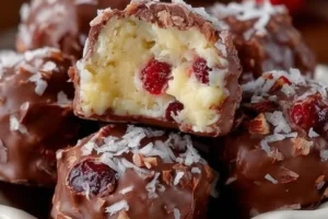 Delicious homemade Martha Washington Candy on a festive plate