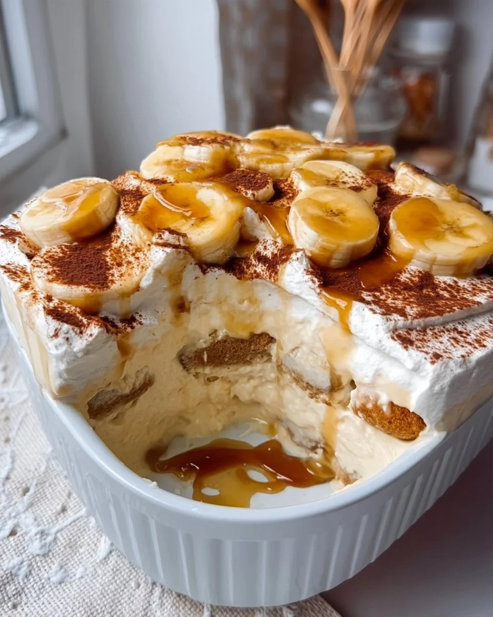 No-Bake Banana Pudding Tiramisu