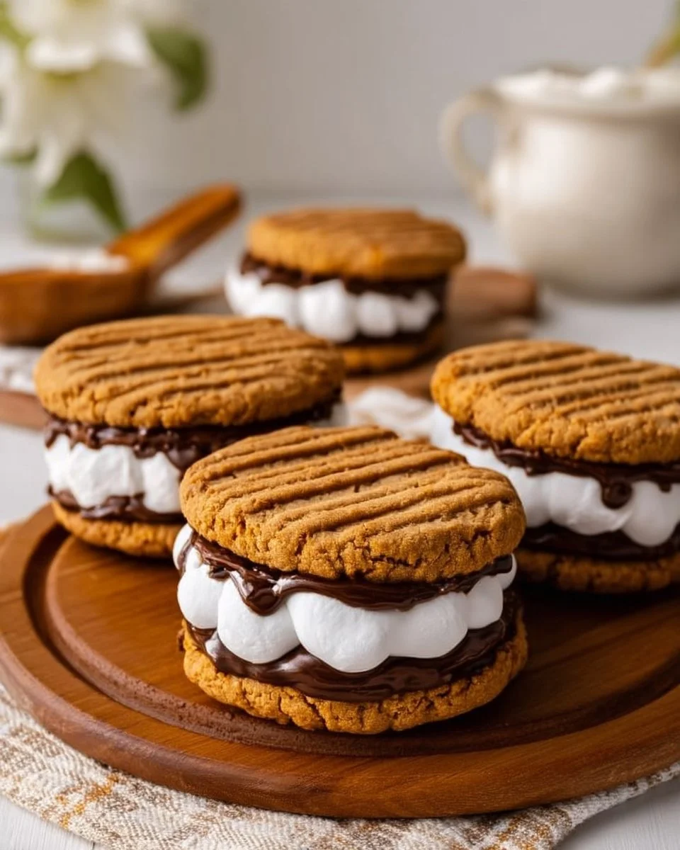 Peanut Butter S'mores Sandwich Cookies Recipe