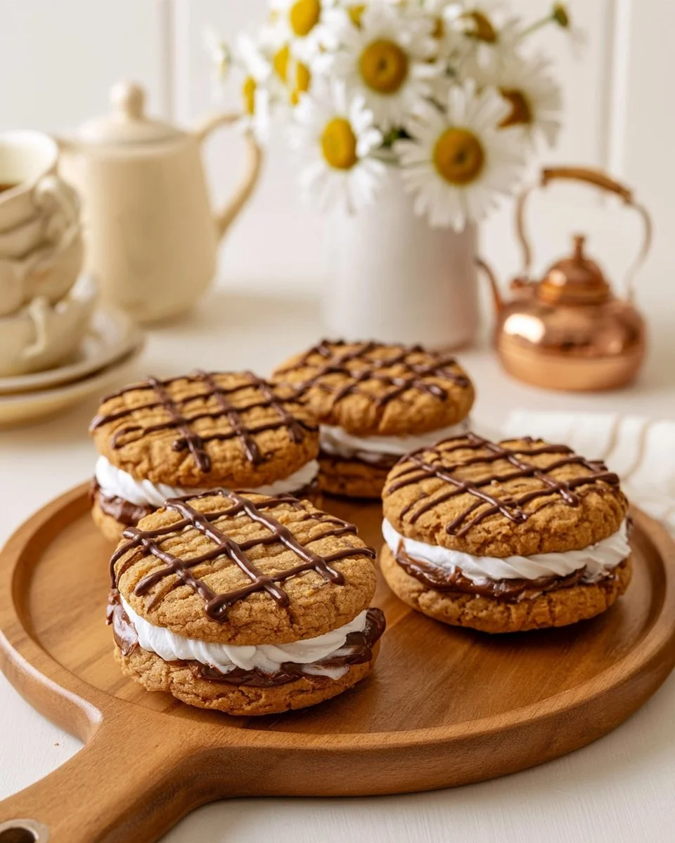 Peanut Butter S'mores Sandwich Cookies Recipe