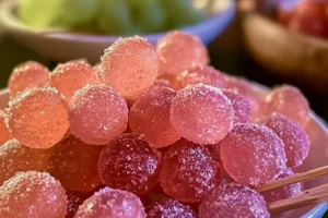 Delicious pink cotton candy grapes recipe for a sweet and easy treat