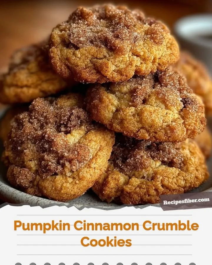 Pumpkin Cinnamon Crumble Cookies Recipe