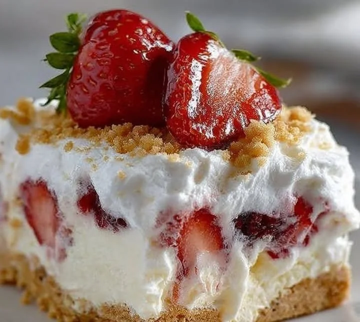 Strawberry Cheesecake Layered Dessert