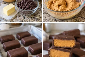 Three-ingredient homemade Butterfingers on a plate
